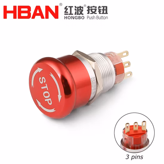 New Product La118p Rotary Push Button Switch 2no or 2nc